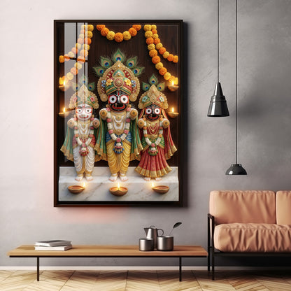 Jagannath Mahaprabhu Premium Acrylic Vertical Wall Art