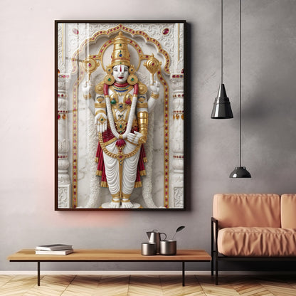 Divine Lord Murungan Ji Premium Acrylic Vertical Wall Art