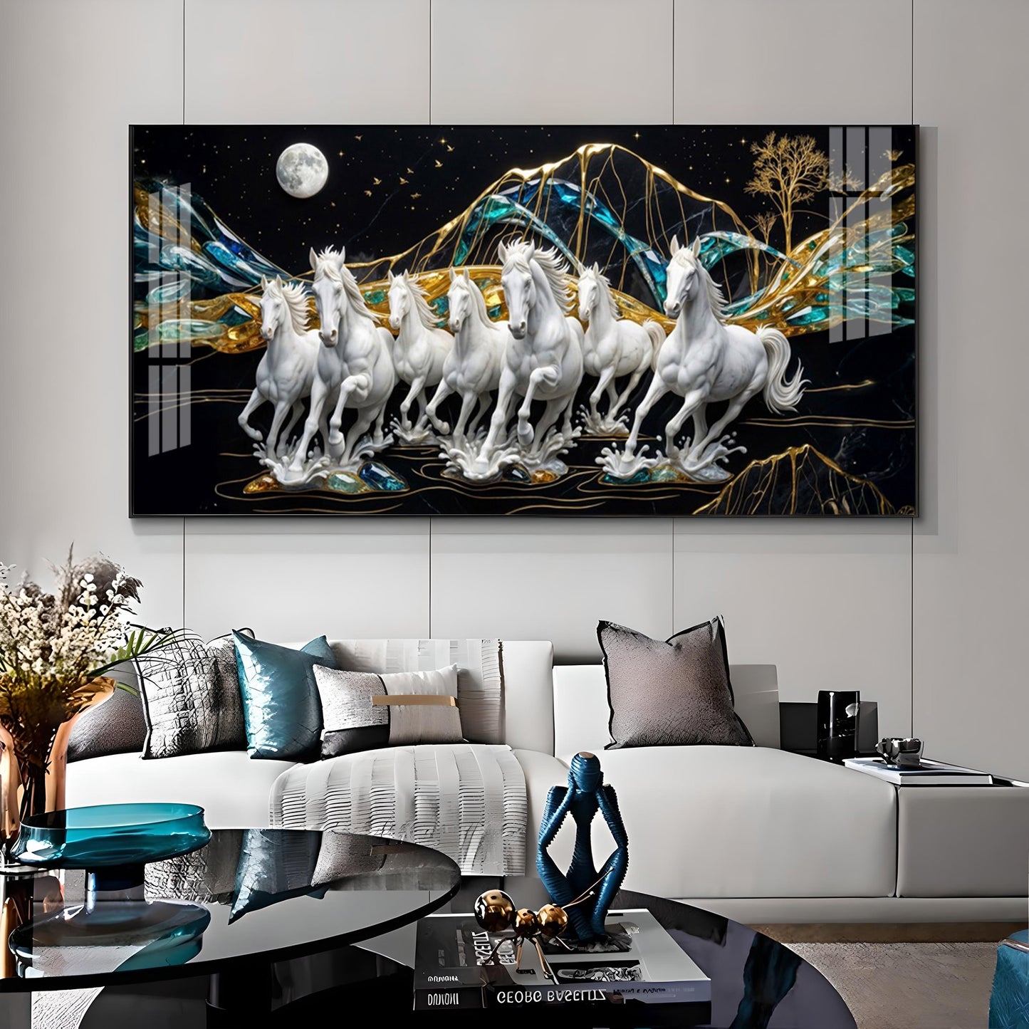 Horse Haven Premium Acrylic Horizontal Wall Art