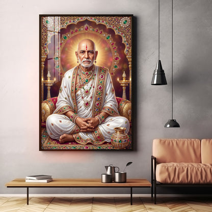 Shree Swami Samarth Maharaj Premium Acrylic Vertical Wall Art