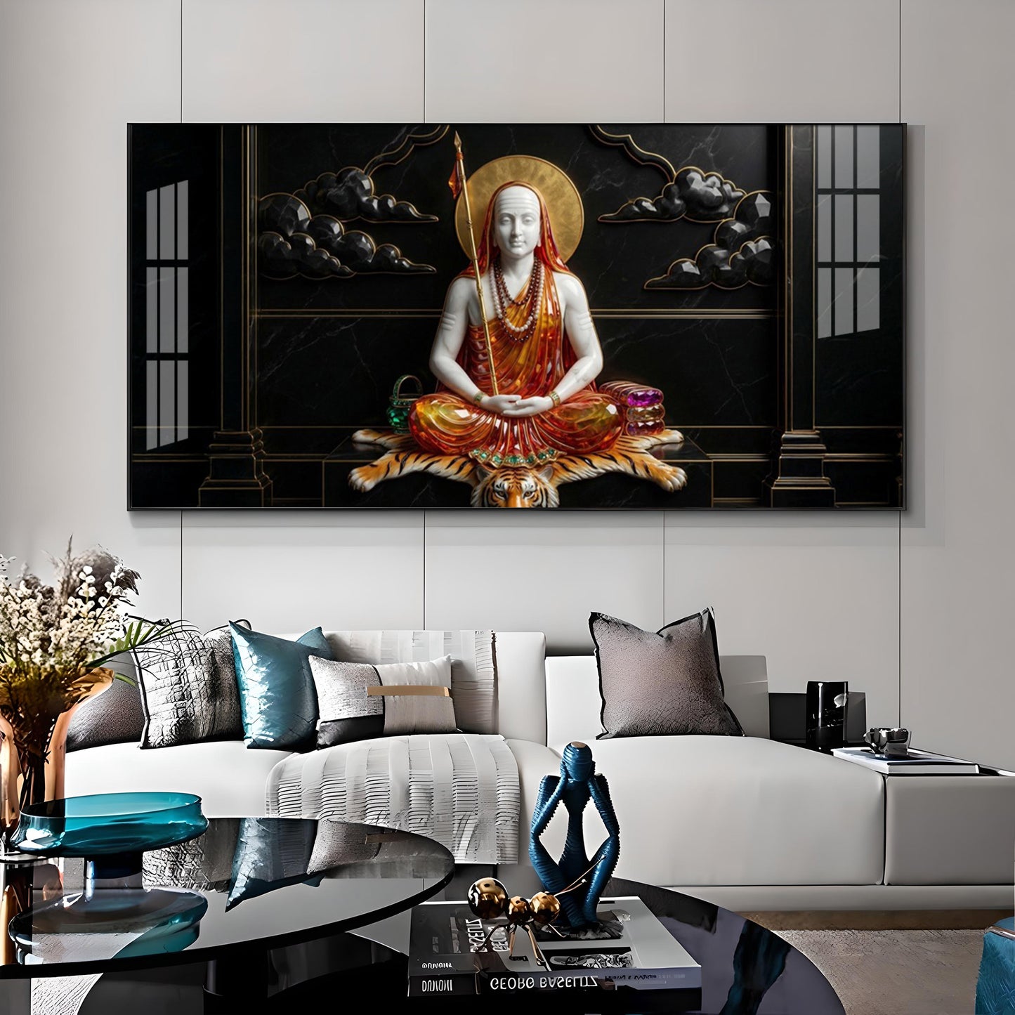 Jagadguru Adi Shankaracharya Premium Acrylic Horizontal Wall Art