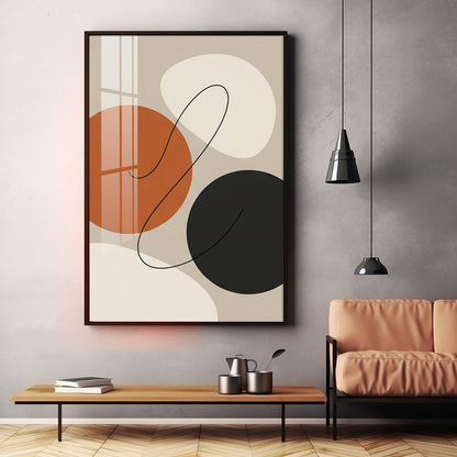 Circle Symphony Premium Acrylic Vertical Wall Art