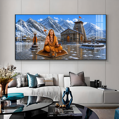 Shri Adi Shankaracharya Premium Acrylic Horizontal Wall Art
