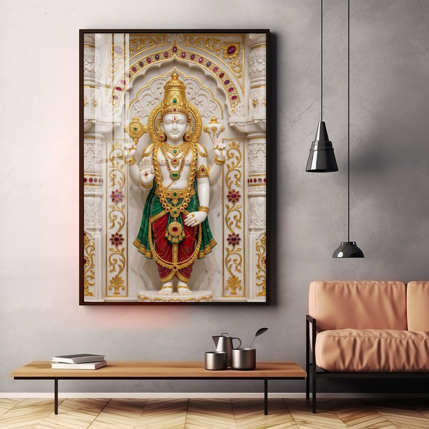 Bhagwan Murugan Premium Acrylic Vertical Wall Art