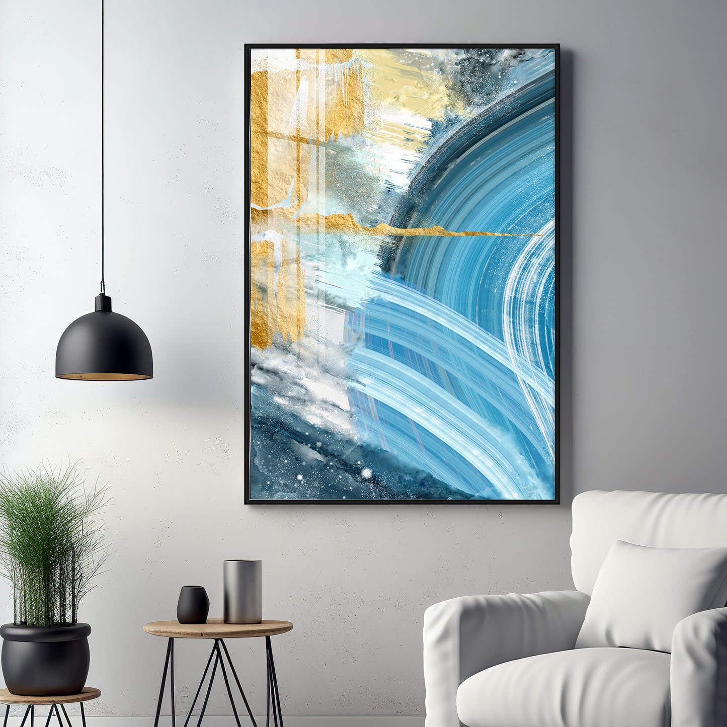 Celestial Wave Premium Acrylic Vertical Wall Art