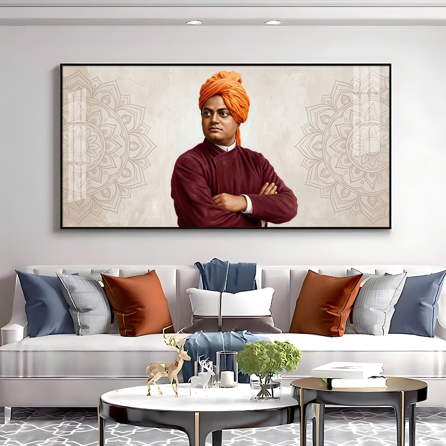 Swami Vivekananda Premium Acrylic Horizontal Wall Art