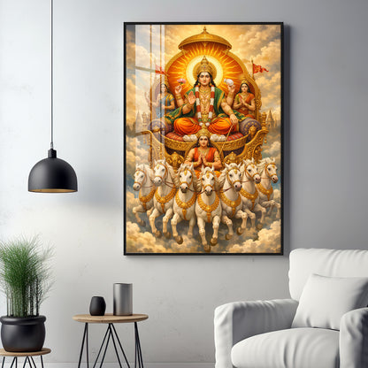 Jay Surya Dev Bhagwan Premium Acrylic Vertical Wall Art