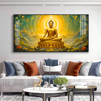 Cloudscape Buddha Premium Acrylic Horizontal Wall Art