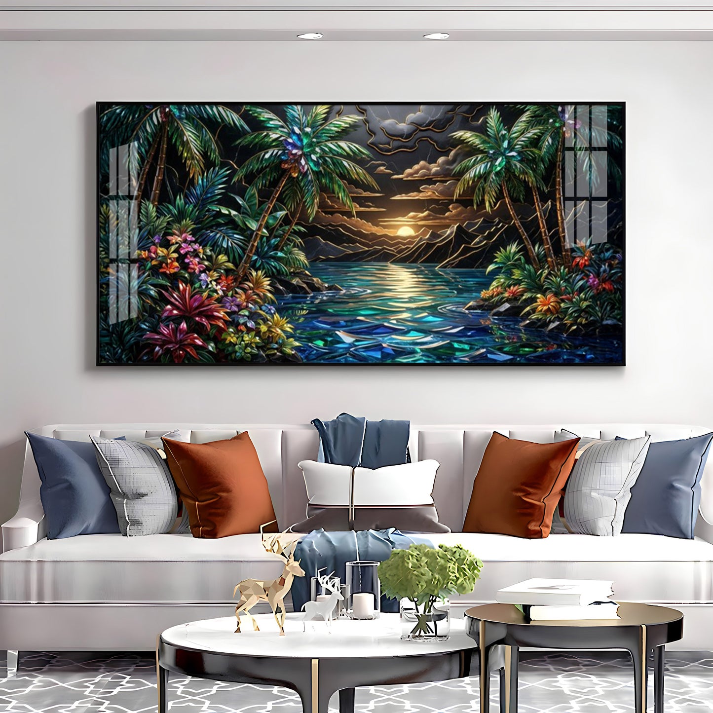 Tropical Beach Dream Premium Acrylic Horizontal Wall Art