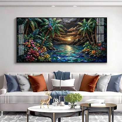 Tropical Beach Dream Premium Acrylic Horizontal Wall Art