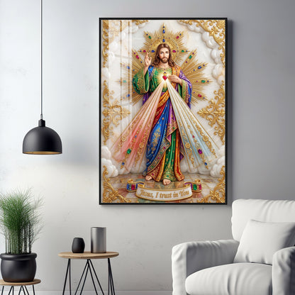 Divine Mercy Of Jesus Premium Acrylic Vertical Wall Art