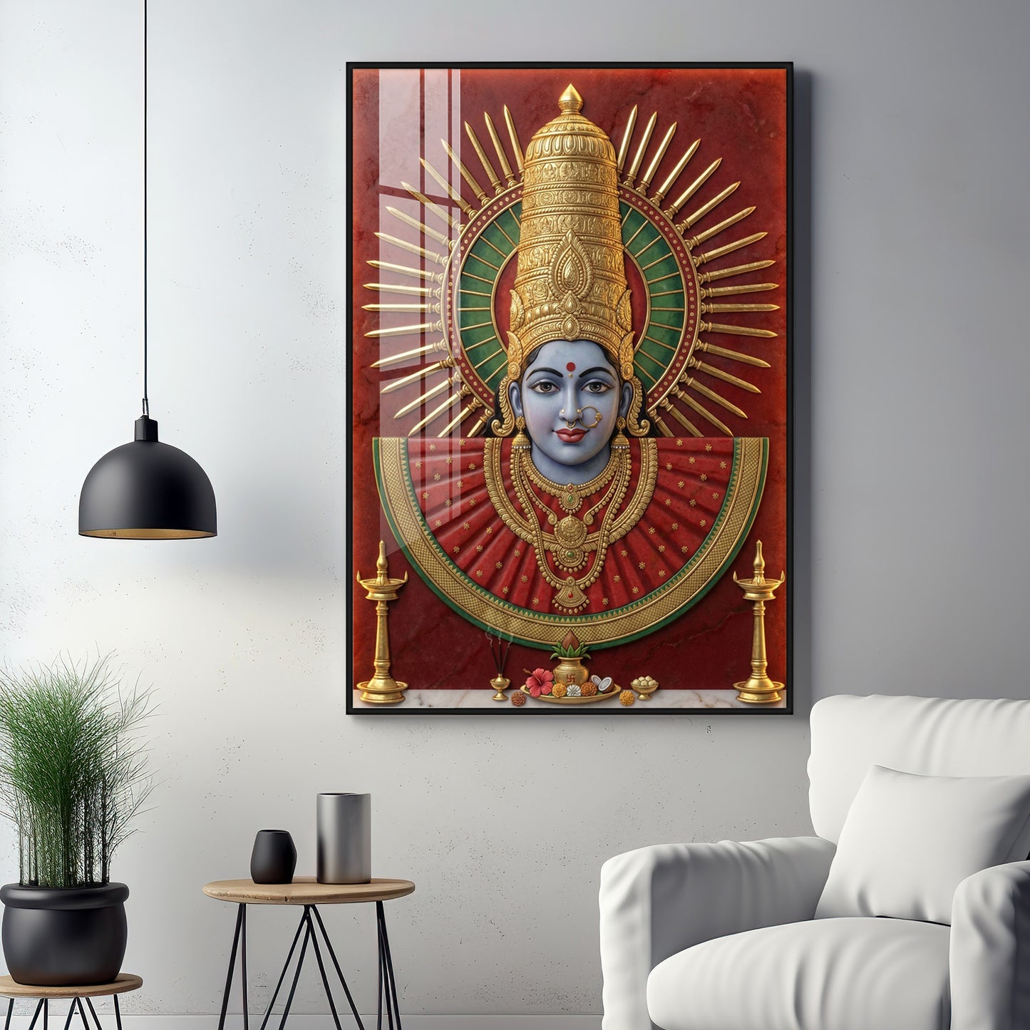 Renuka Yallamma Premium Acrylic Vertical Wall Art