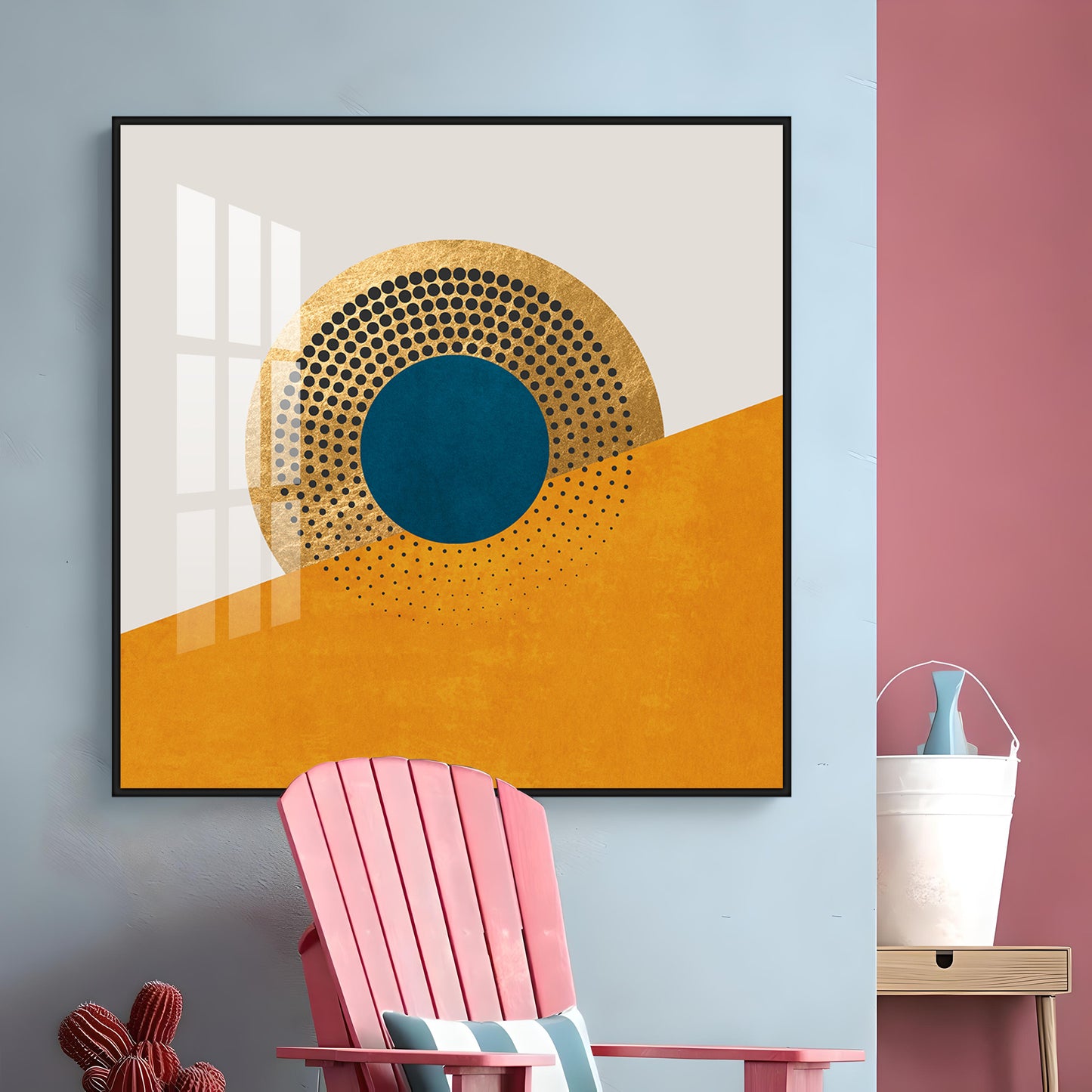 Beautiful Abstract Geometric Premium Acrylic Square Wall Art