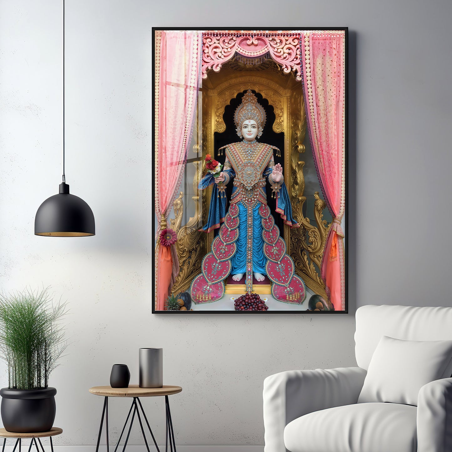 Shri Ghanshyam Maharaj Premium Acrylic Vertical Wall Art