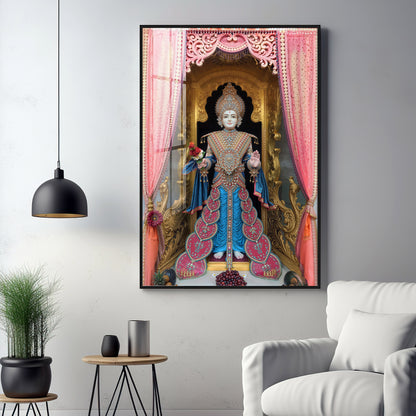 Shri Ghanshyam Maharaj Premium Acrylic Vertical Wall Art