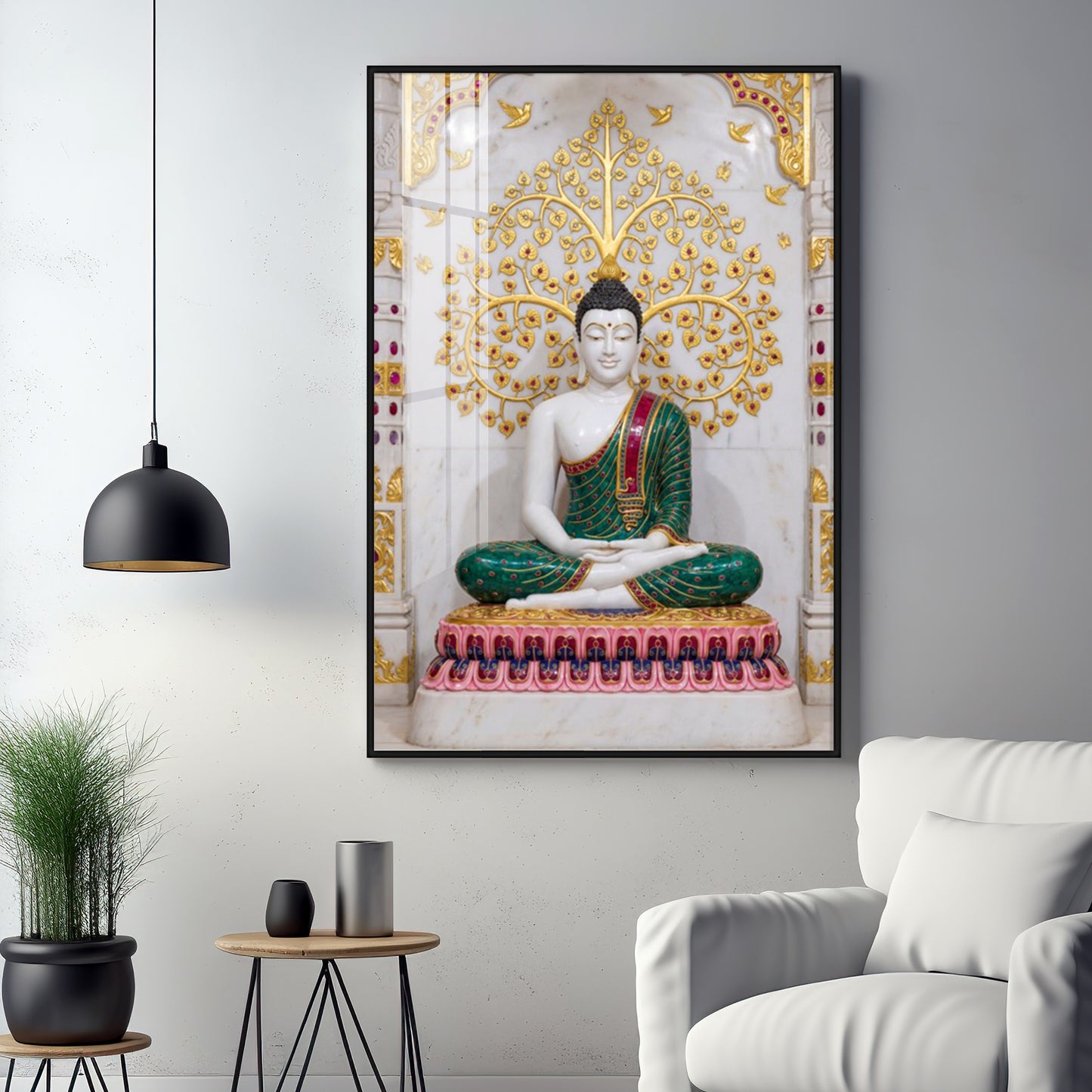 Inner Peace Of Buddha Premium Acrylic Vertical Wall Art