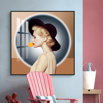 Modern Woman Premium Acrylic Square Wall Art