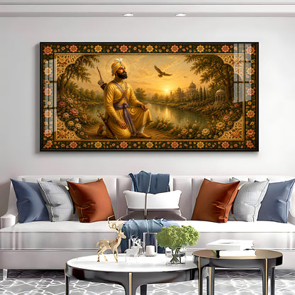 Guru Gobind Singh Ji Premium Acrylic Horizontal Wall Art