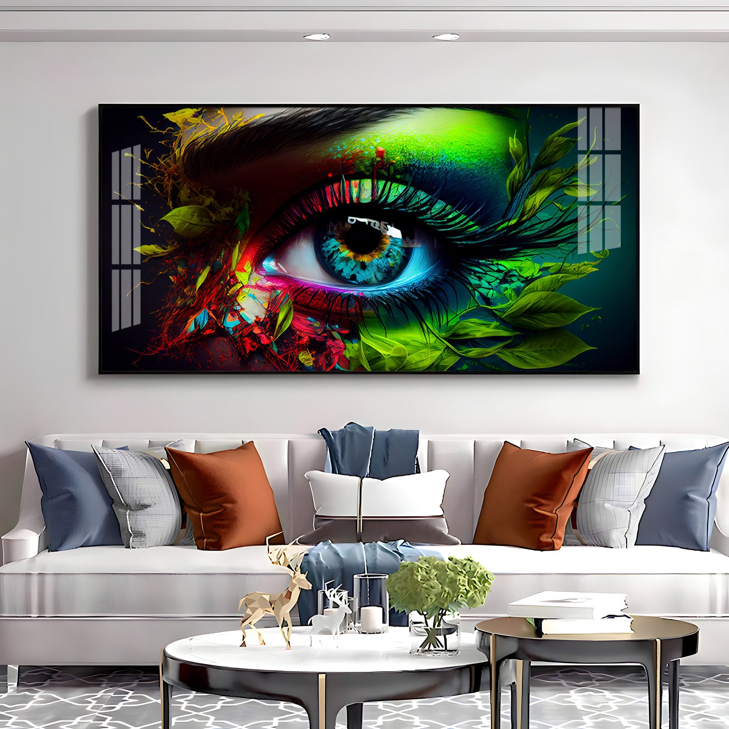 Colorful Eye Premium Acrylic Horizontal Wall Art