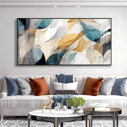 Abstract Waves Premium Acrylic Horizontal Wall Art