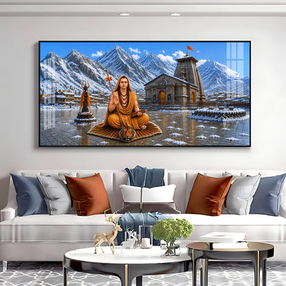 Shri Adi Shankaracharya Premium Acrylic Horizontal Wall Art