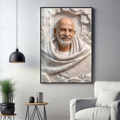 Neem Karoli Baba Ji Premium Acrylic Vertical Wall Art