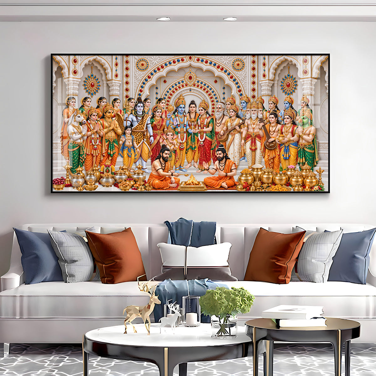 Divine Srinivasa Kalyanam Premium Acrylic Horizontal Wall Art