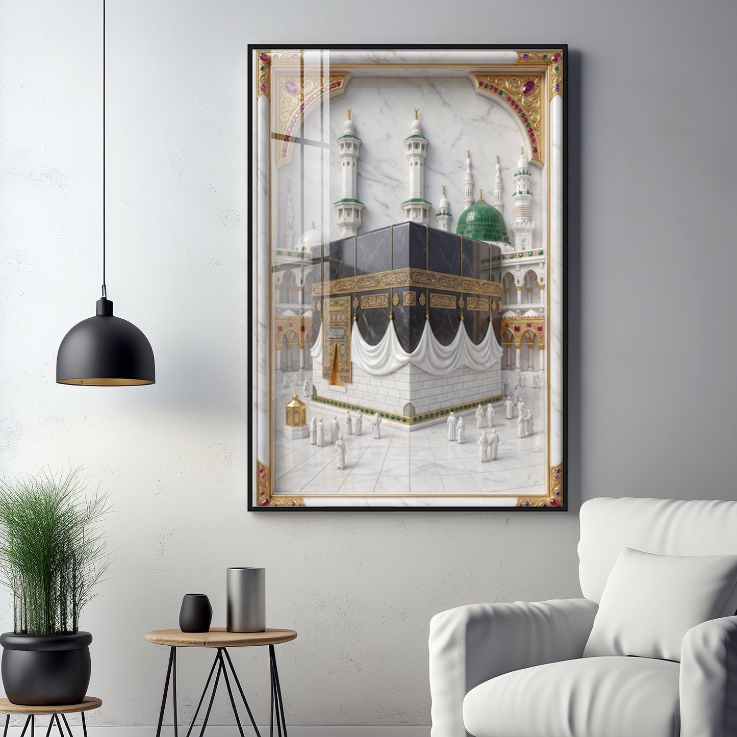Spiritual Kaaba in Mecca Premium Acrylic Vertical Wall Art