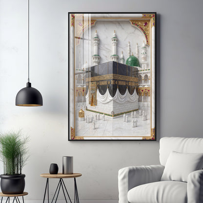Spiritual Kaaba in Mecca Premium Acrylic Vertical Wall Art