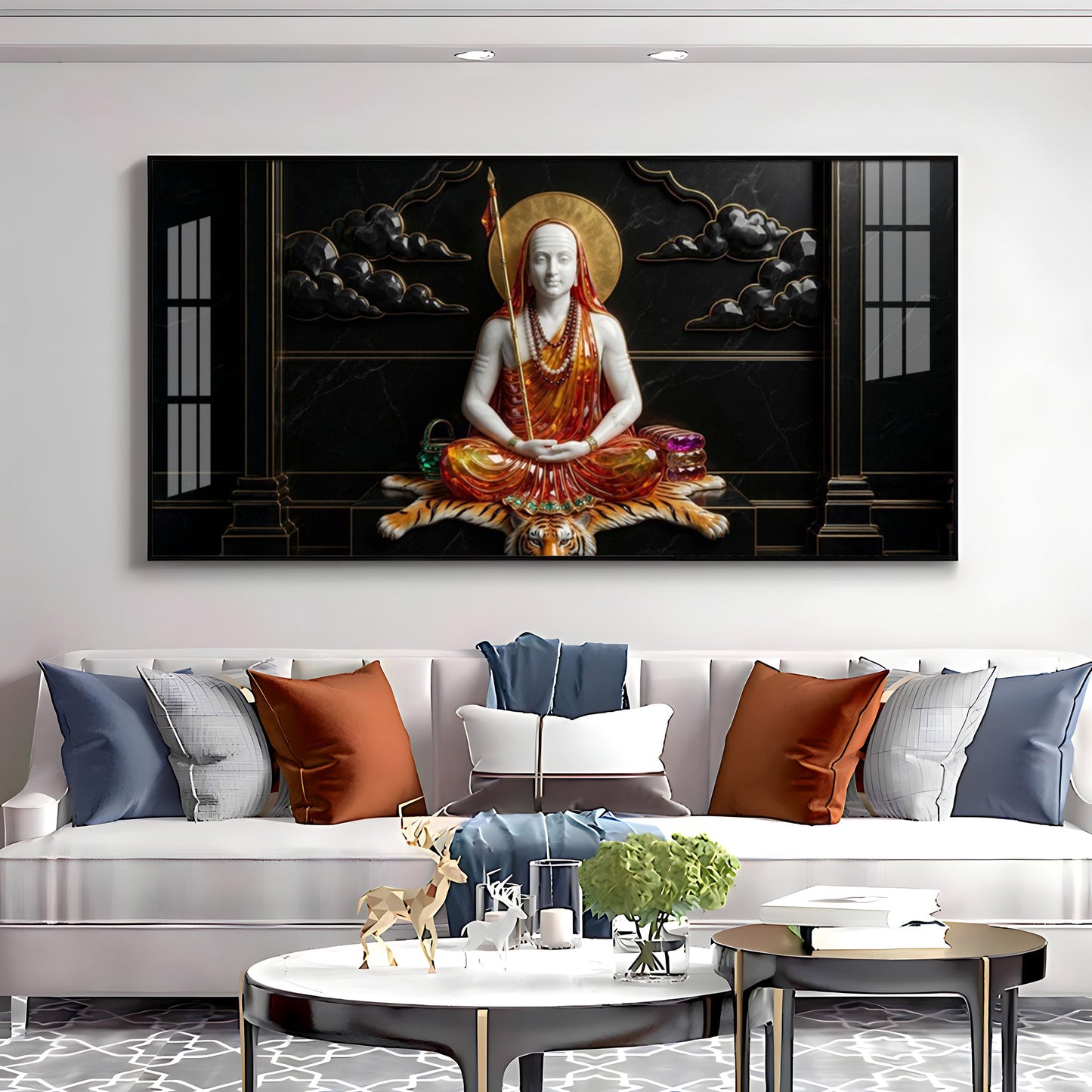 Jagadguru Adi Shankaracharya Premium Acrylic Horizontal Wall Art