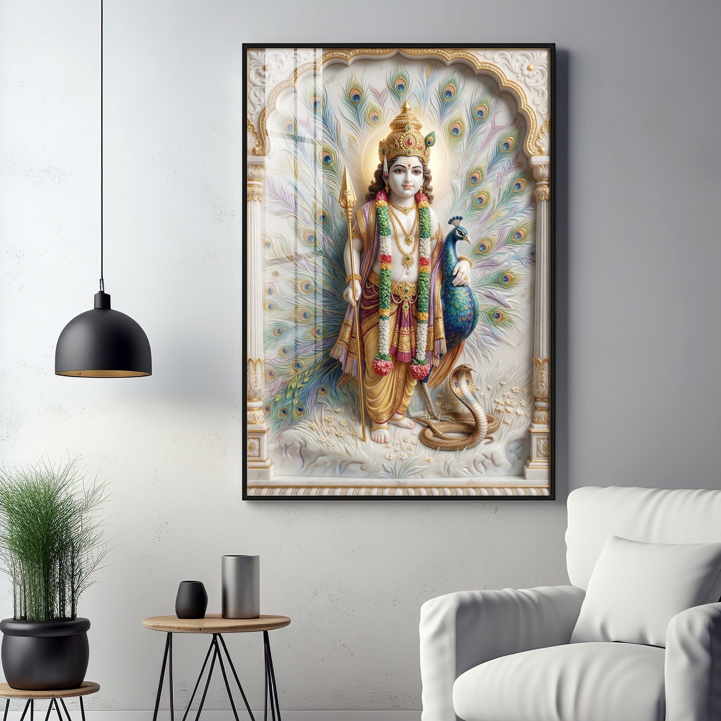 Little Kartikeya Premium Acrylic Vertical Wall Art