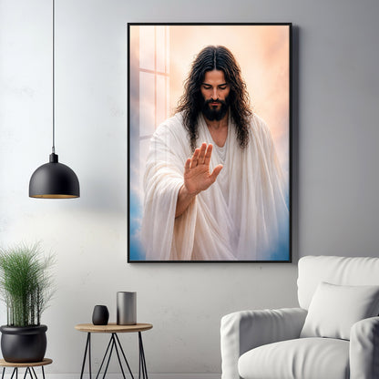 Depicting Jesus Christ Premium Acrylic Vertical Wall Art