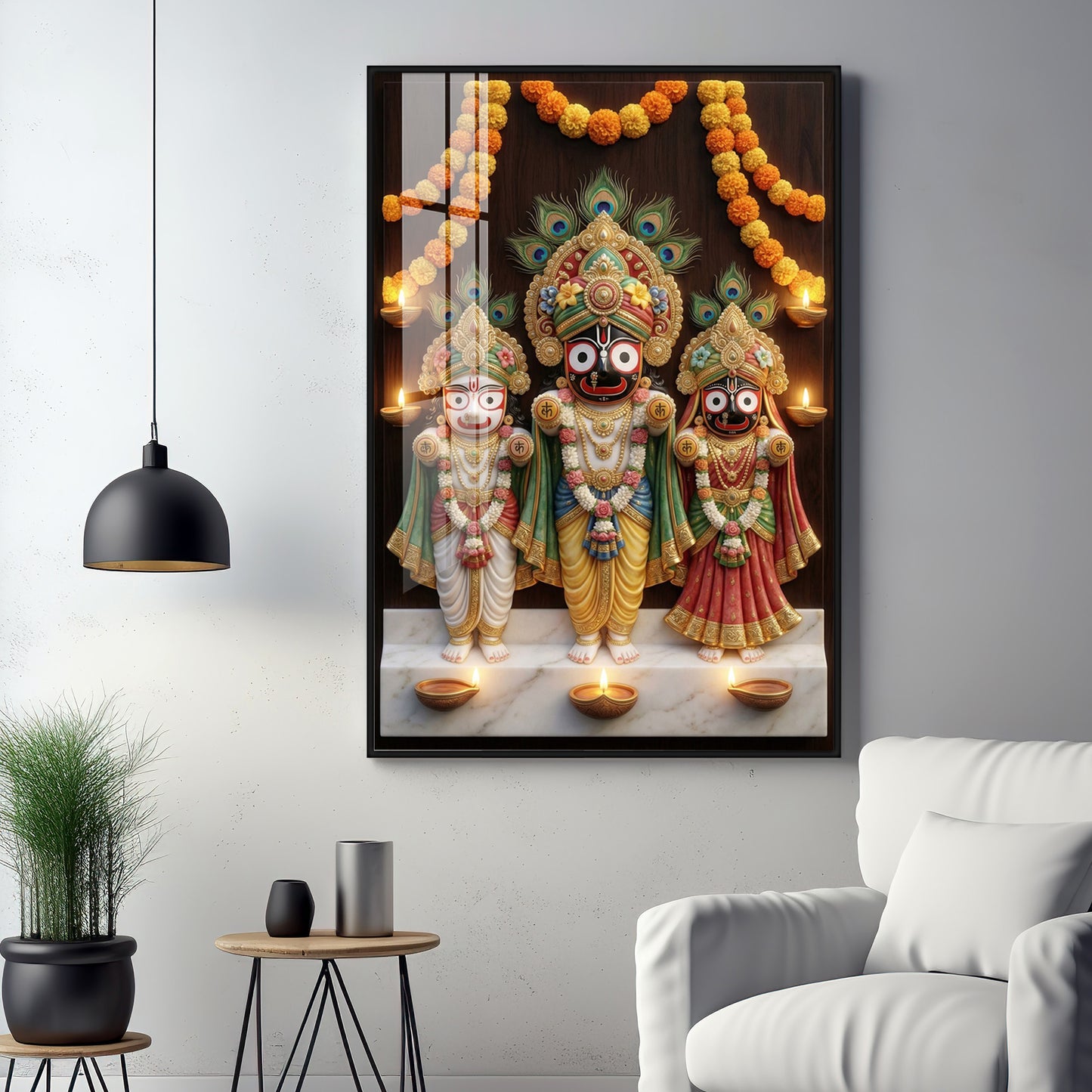 Jagannath Mahaprabhu Premium Acrylic Vertical Wall Art