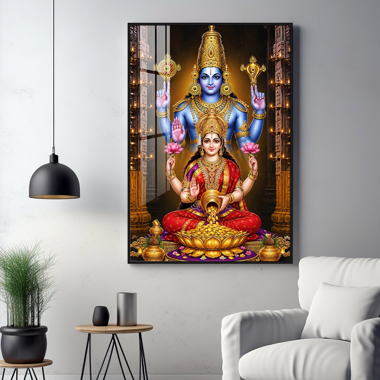 Lord Venkateswara Swamy Premium Acrylic Vertical Wall Art