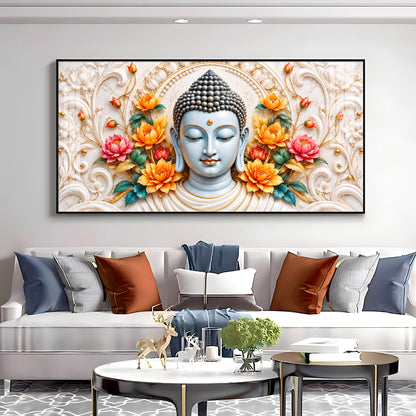 Serene Meditating Buddha Premium Acrylic Horizontal Wall Art