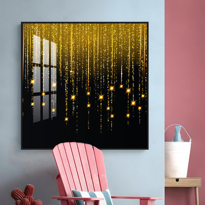 Gold Star Premium Acrylic Square Wall Art