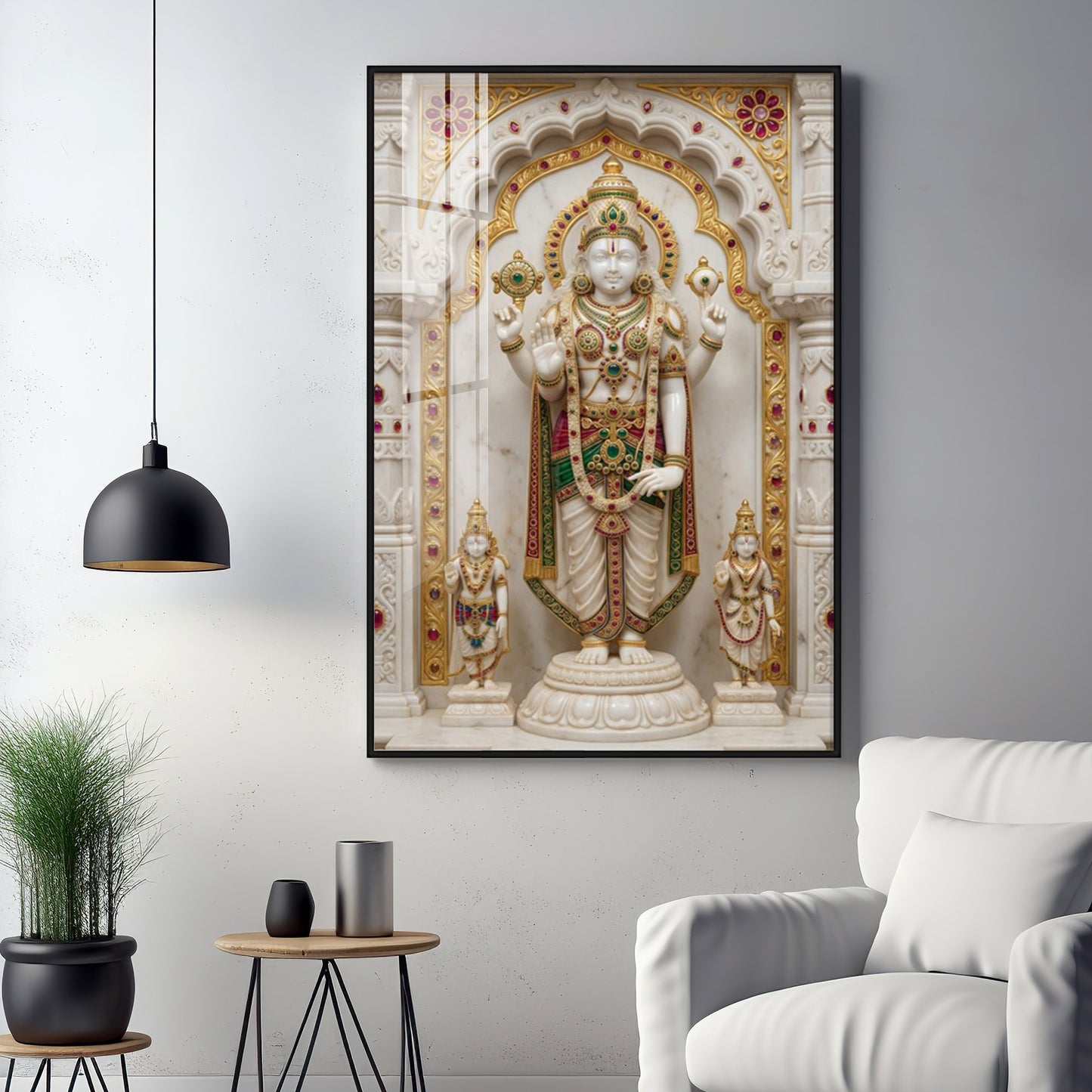Spiritual Hindu Lord Premium Acrylic Vertical Wall Art