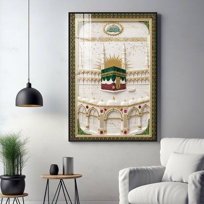 Holy Kaaba Premium Acrylic Vertical Wall Art