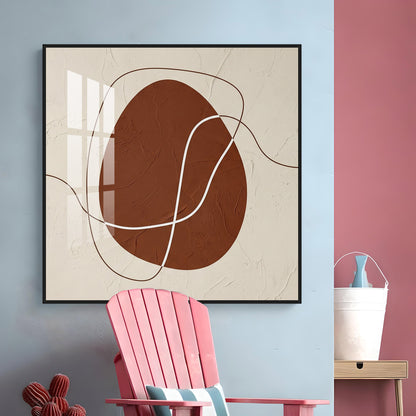 Minimalist Eggscape Premium Acrylic Square Wall Art