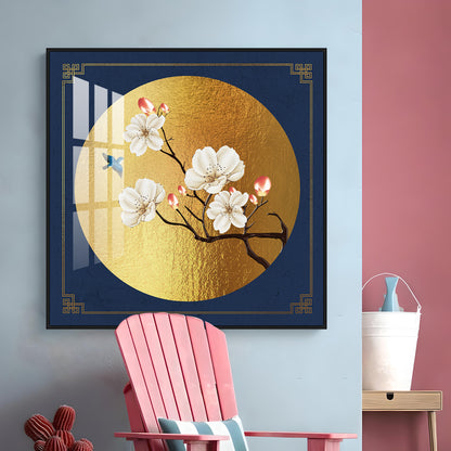 The Blooming Elegance Premium Acrylic Square Wall Art