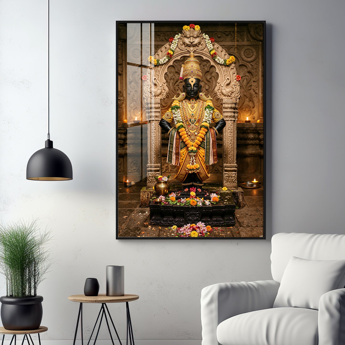 Pandurang Vittha Premium Acrylic Vertical Wall Art