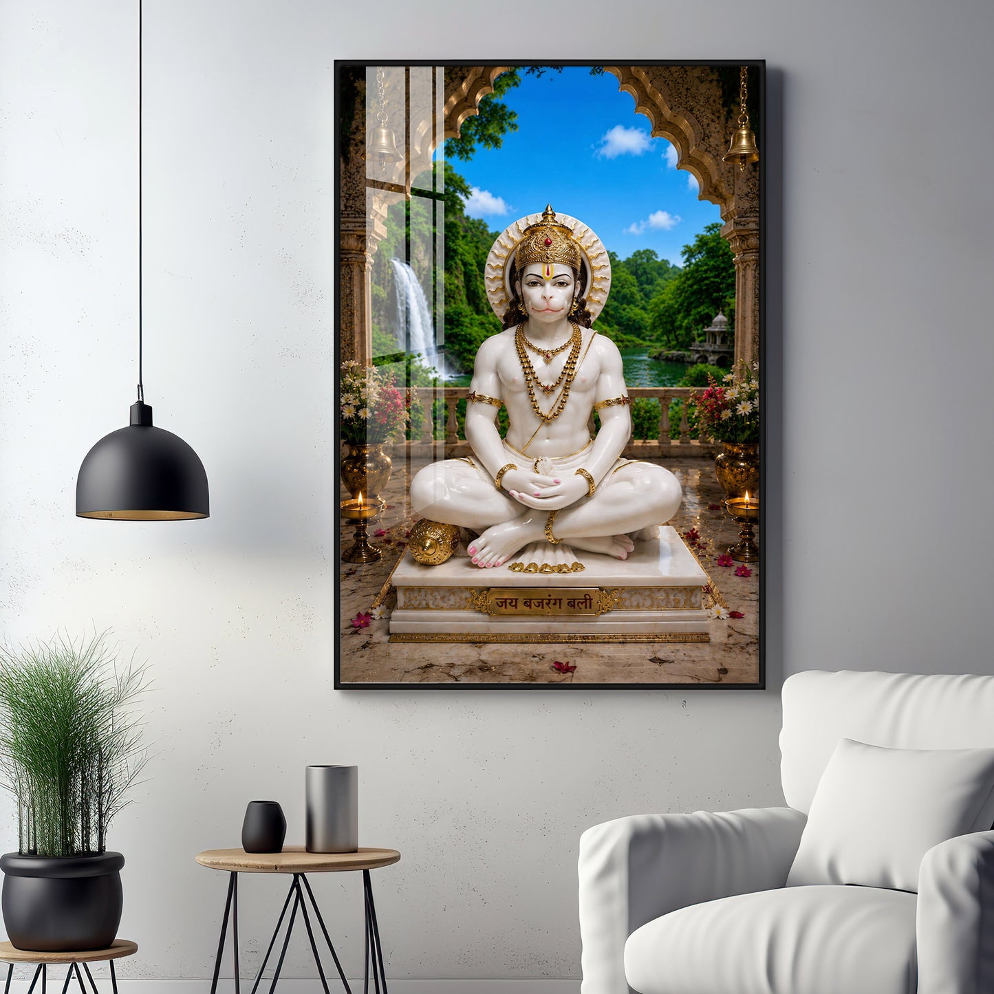 Ram Dutt Hanuman Ji Premium Acrylic Vertical Wall Art