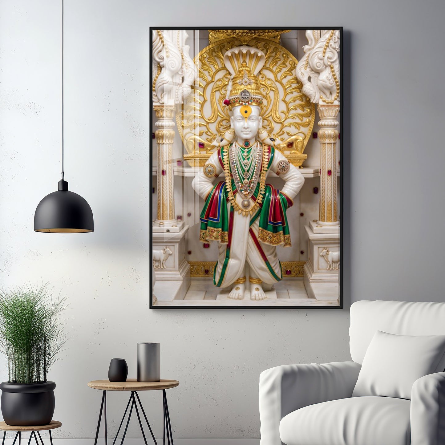 God Swaminarayan Premium Acrylic Vertical Wall Art