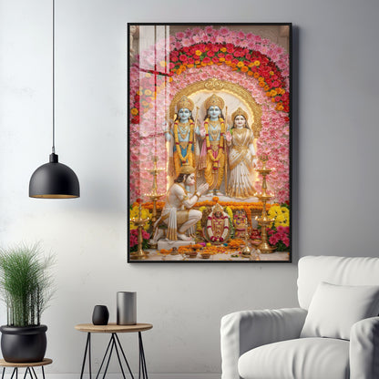 Ram Darbar Premium Acrylic Vertical Wall Art