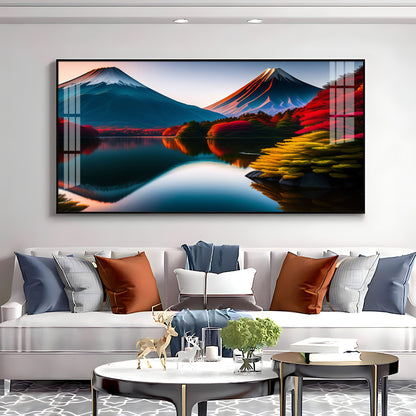 Beautiful Mountain Premium Acrylic Horizontal Wall Art