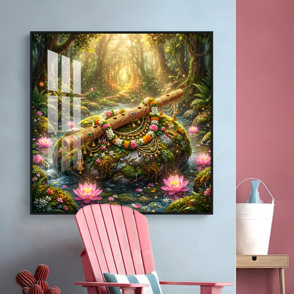 Beautiful Flute Premium Acrylic Square Wall Art