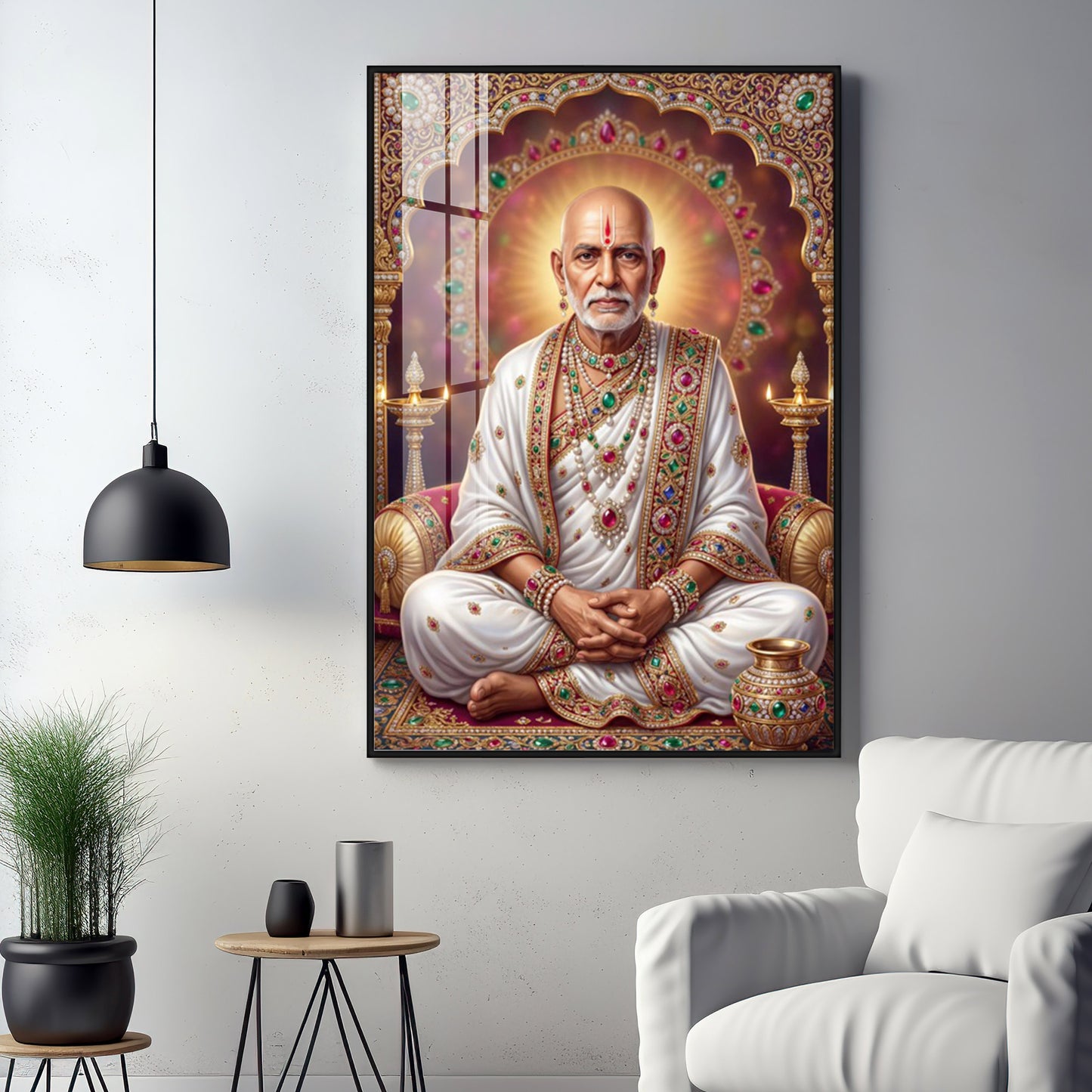 Shree Swami Samarth Maharaj Premium Acrylic Vertical Wall Art