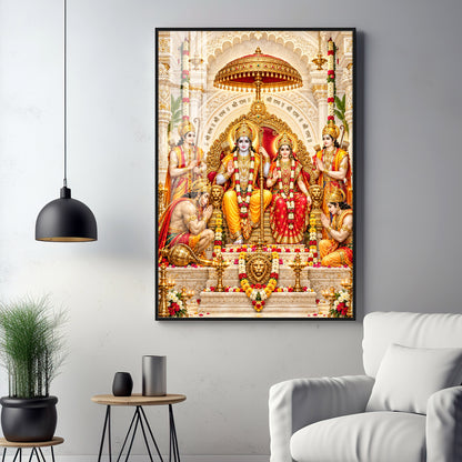 Ram Darbar Premium Acrylic Vertical Wall Art