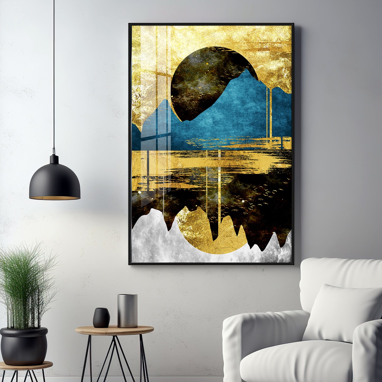 Mountain Glow Premium Acrylic Vertical Wall Art