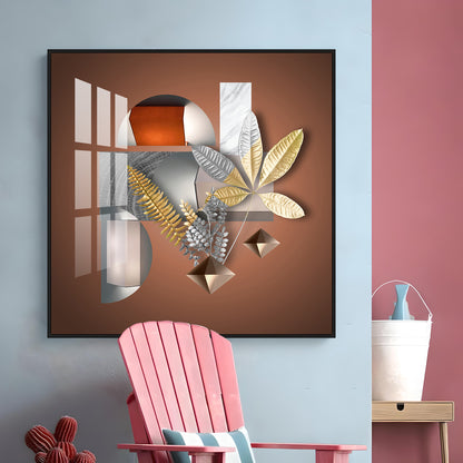 Nature's Luxe Harmony Premium Acrylic Square Wall Art